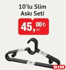 ASKI SETİ 10'LU SLİM ASKI SETİ 10'LU SLİM
